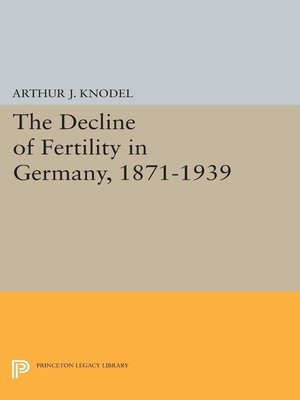 cover image of The Decline of Fertility in Germany, 1871-1939